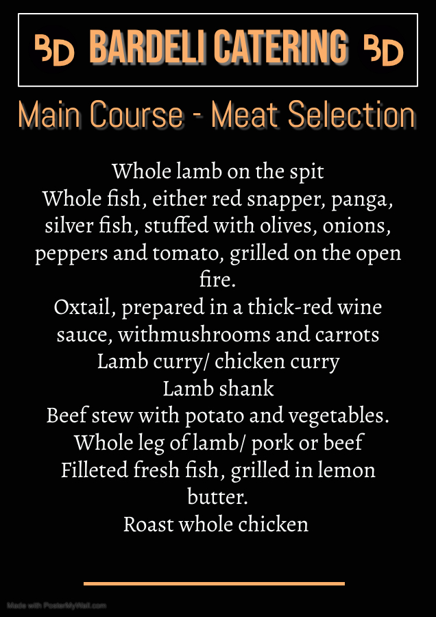 Main Course Meat Selection